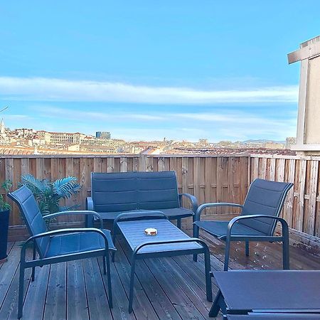 Honore - Rooftop Avec Vue - Appartement T3 Atypique Centre Ville Vieux Port Proche Opera 마르세유 외부 사진
